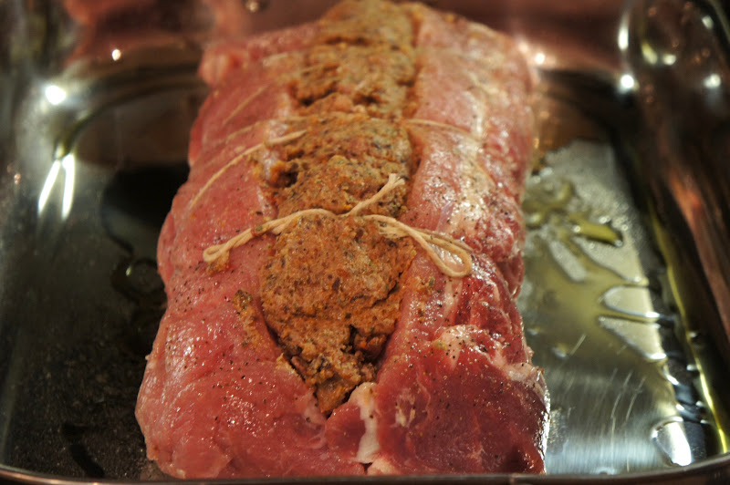 Cooking for Powers Fig and Sun Dried Tomato Stuffed Pork Loin