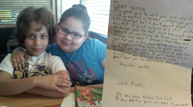 Surat Curhat Yang Mengharukan Dari Bocah 8 Tahun Agar Adiknya Tidak Dibully