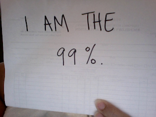 Solidarity with Occupy Wallstreet: I am the 99%