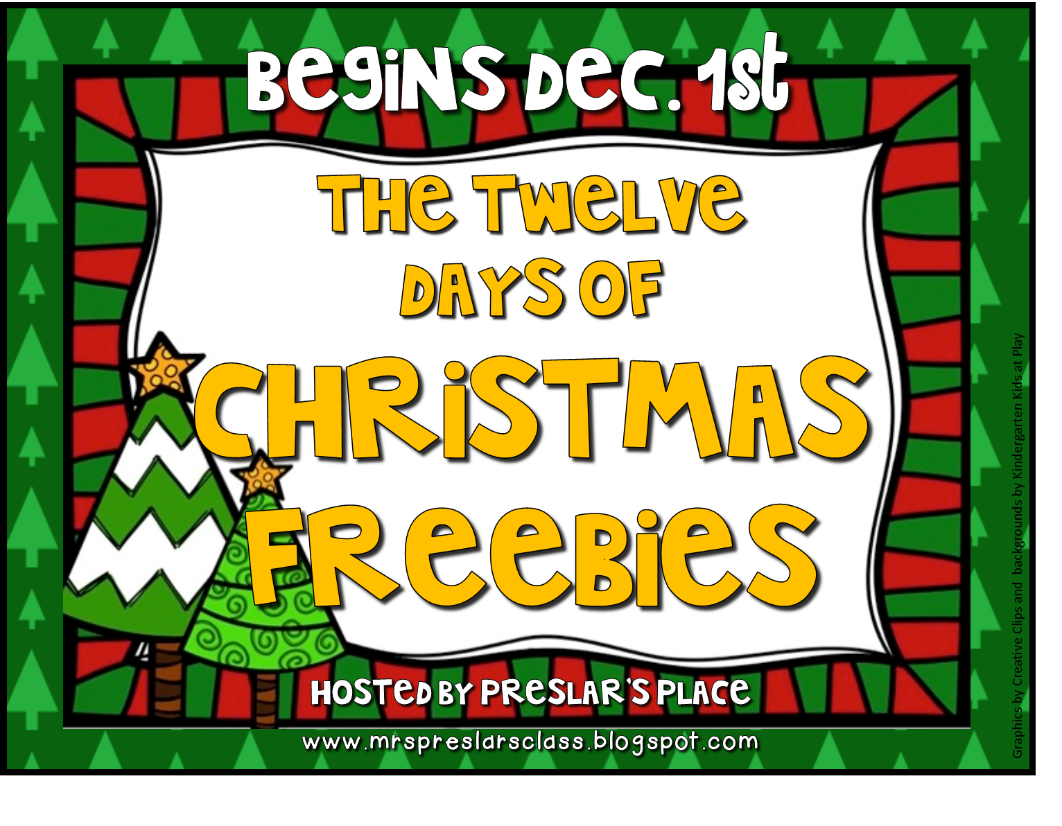 Preslar&#039;s Place: The 12 Days of Christmas Freebies Linky Party Coming Soon!
