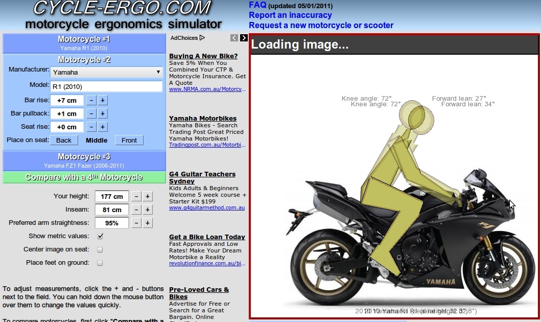 Six3SevenSeven: Motorcycle Ergonomics - Pictorially