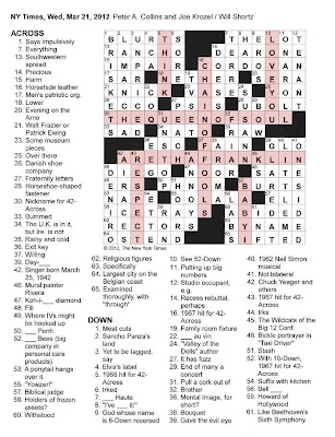 Aretha enlarge The New York Times Crossword in Gothic: 03.21.12 — Aretha