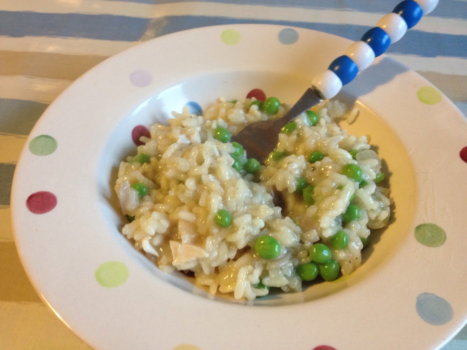 Easy Chicken and Pea Risotto Stressy Mummy