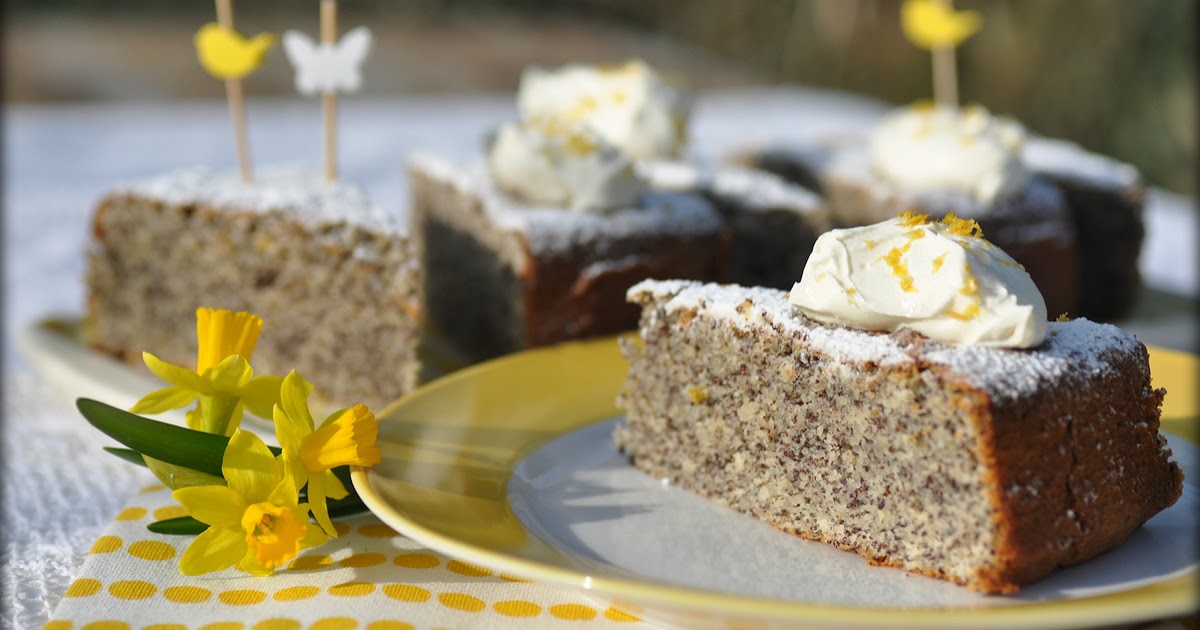 The Kitchen Lioness Springtime Baking Lemon Cake with Almonds & Poppy