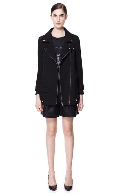 zara biker coat