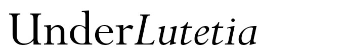 under lutetia