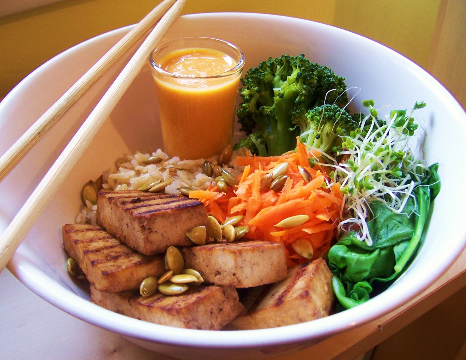 Cookin' from a bitchin kitchen... Buddha Rice Bowl with GingerCarrot