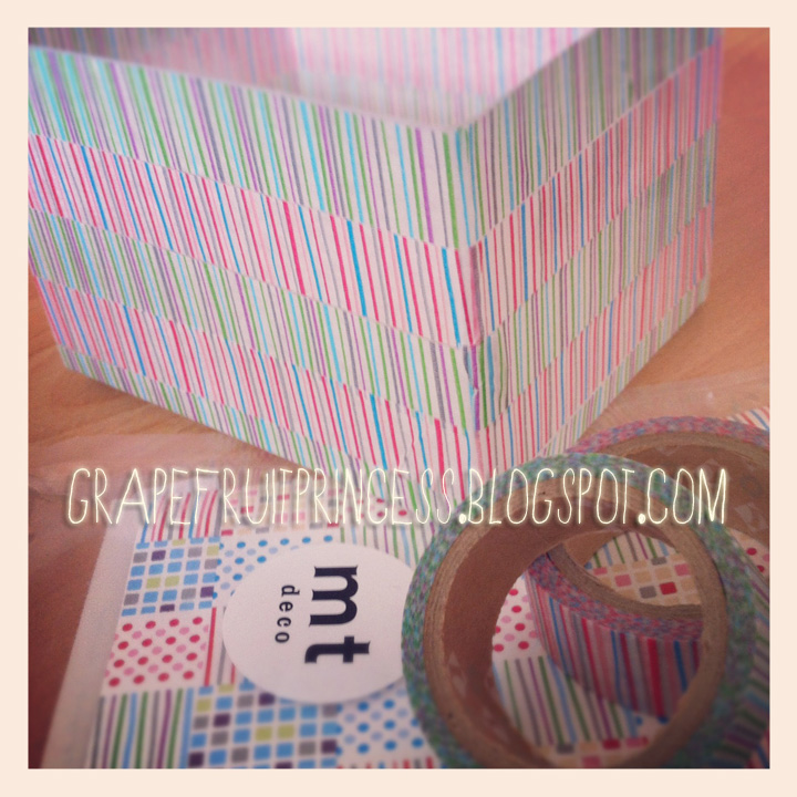 Grapefruitprincess ReLoaded Another Masking Tape DIY! // Recycle your QTip Box