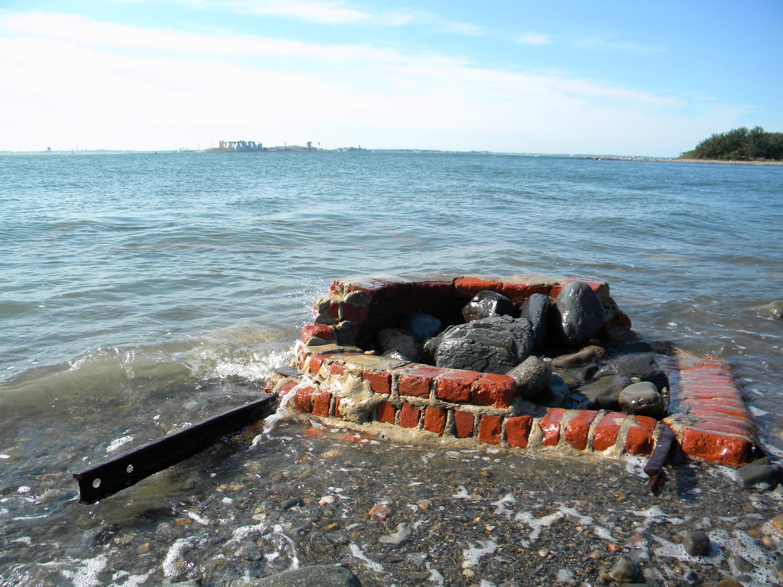 I, Lamont Camping on Lovell's Island, Boston Harbor