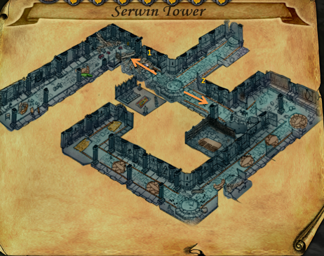 Serwin, Tower, Map