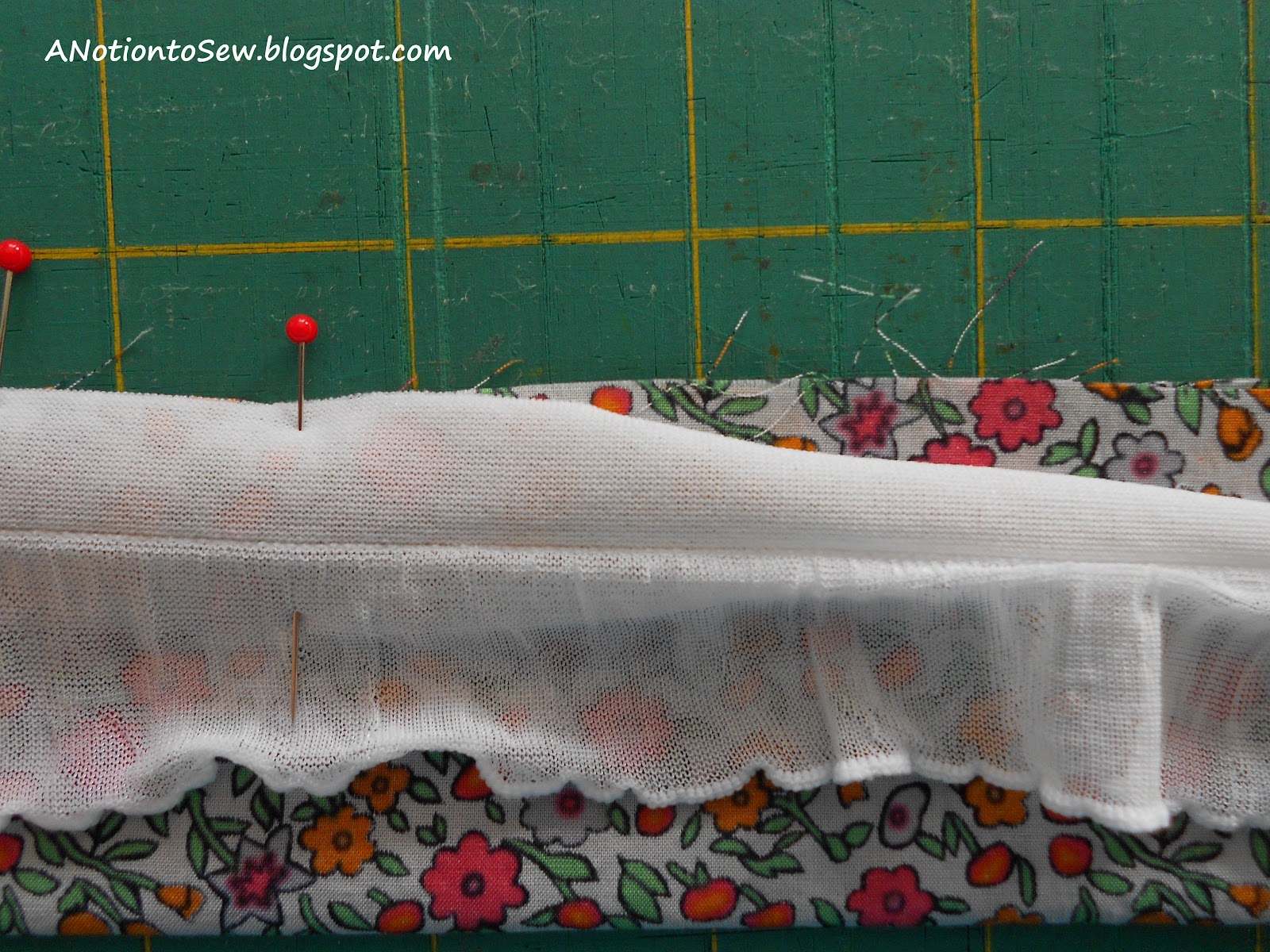 a notion to sew Ruffle Fabric Trim Tutorial