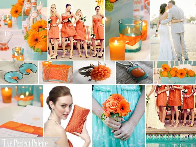 Some gorgeous Orange wedding colour palettes from The Perfect Palette Some gorgeous Orange wedding colour palettes from The Perfect Palette