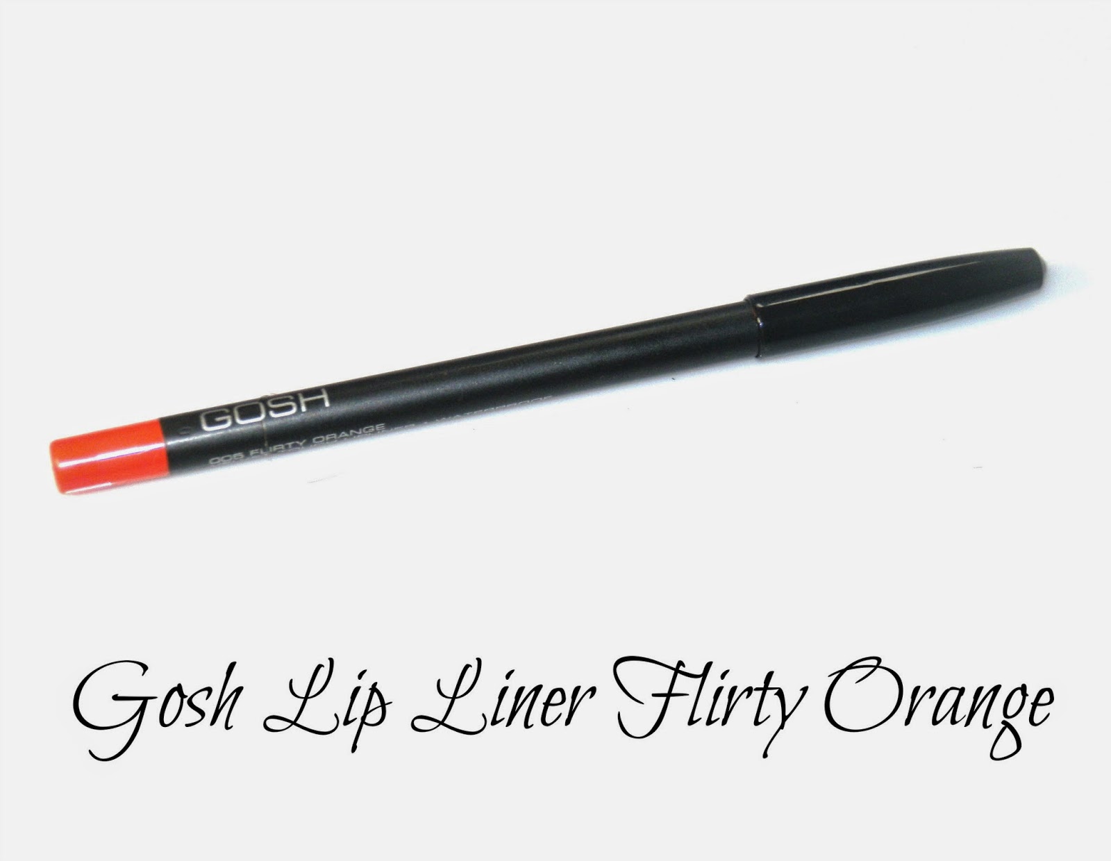 Gosh Lip Liner Flirty Orange Swatches