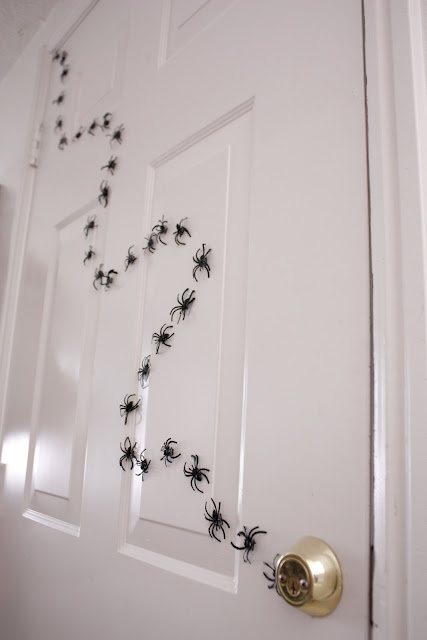 Use a simple trail of spiders to add some spooky decor to anywhere!
