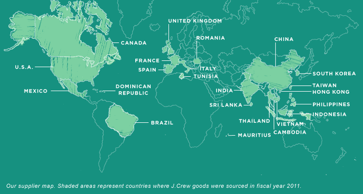 j crew supply chain