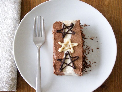 Vegan White and Dark Chocolate Mocha Hazelnut Layered Mousse