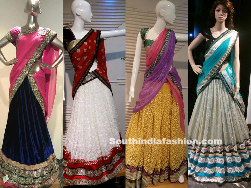 Half+Saree+Designers+in+Hyderabad Beautiful designer half sarees by Kashish designers, Hyderabad ...