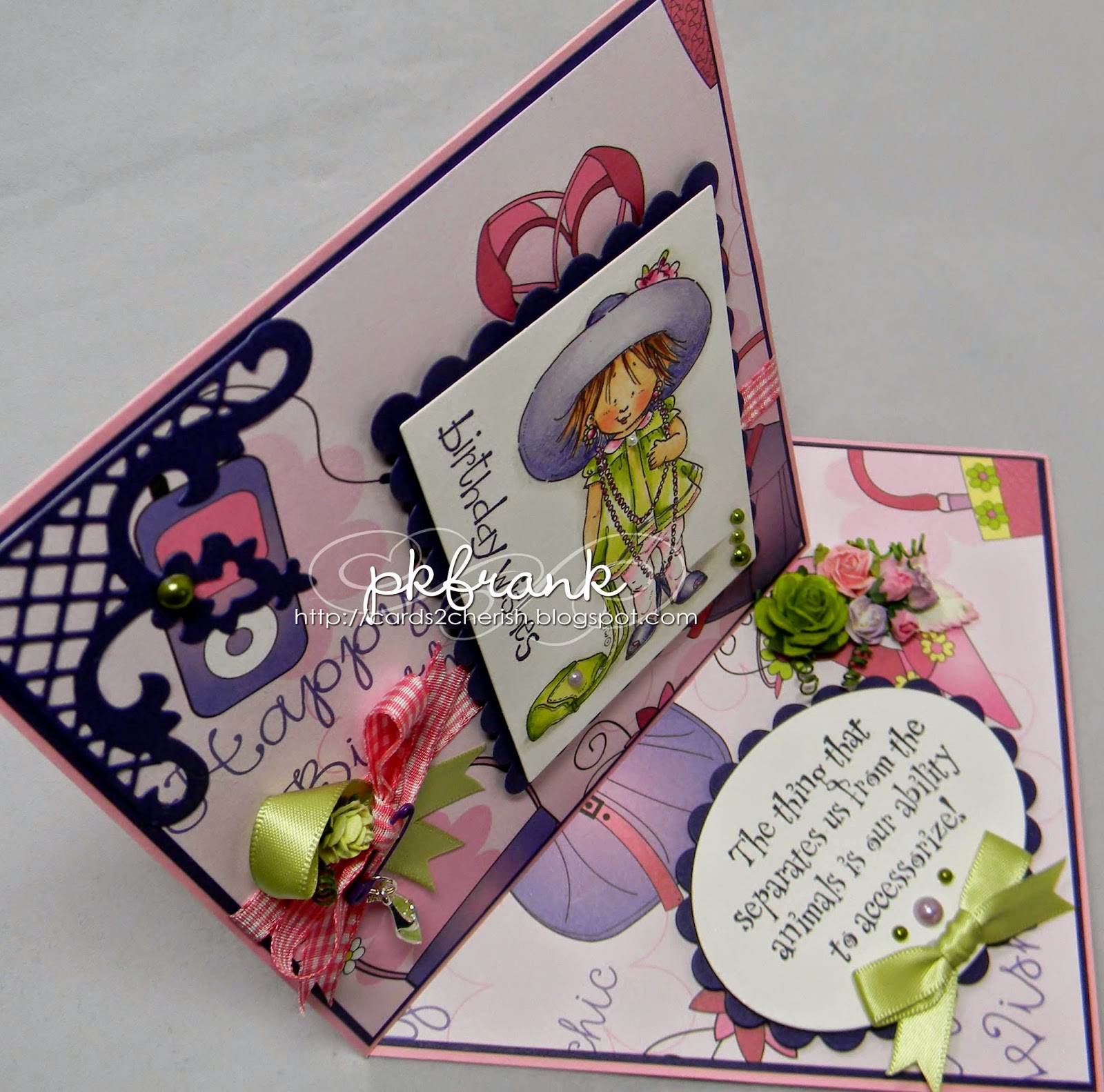 Cards 2 Cherish Tutorial Twisted Easel Card