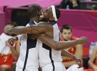 U.S. basketball team Wins against Spain for the Olympic gold medal U.S. basketball team, Olympic gold medal, Londo Olympics, Lebron James, Pau Gasol