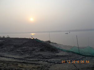 Sunrise across the Sundarbans as seen from Pakharala village.