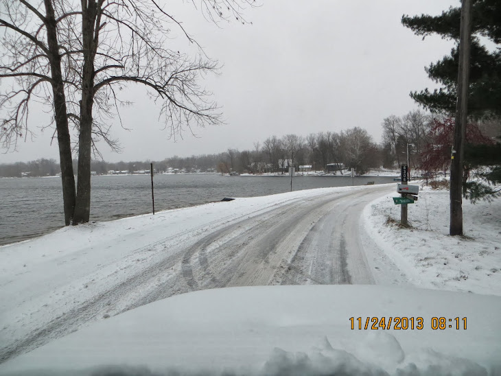 This is Lakeview Drive In Brady Lake Village beside Brady Lake.