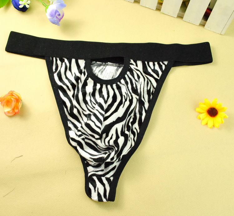 FASHION CARE 2U UM3111 Sexy White Zebra GString Men's Underwear