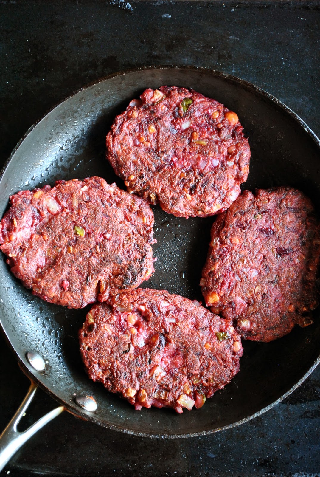 Jumbo beet and pickle burgers VeganSandra