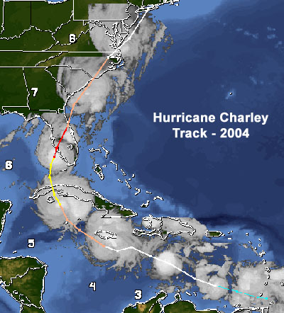 Hurricane Charley Track