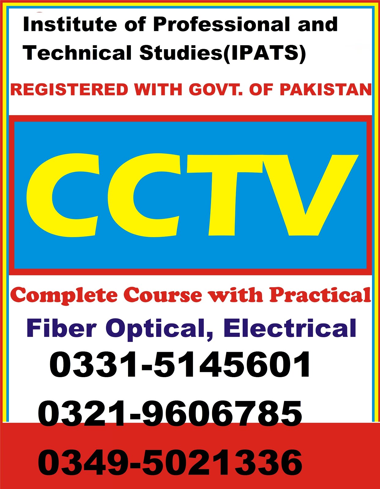 CCTV COURSES IN MULTAN PAKISTAN IN MULTAN03035530865