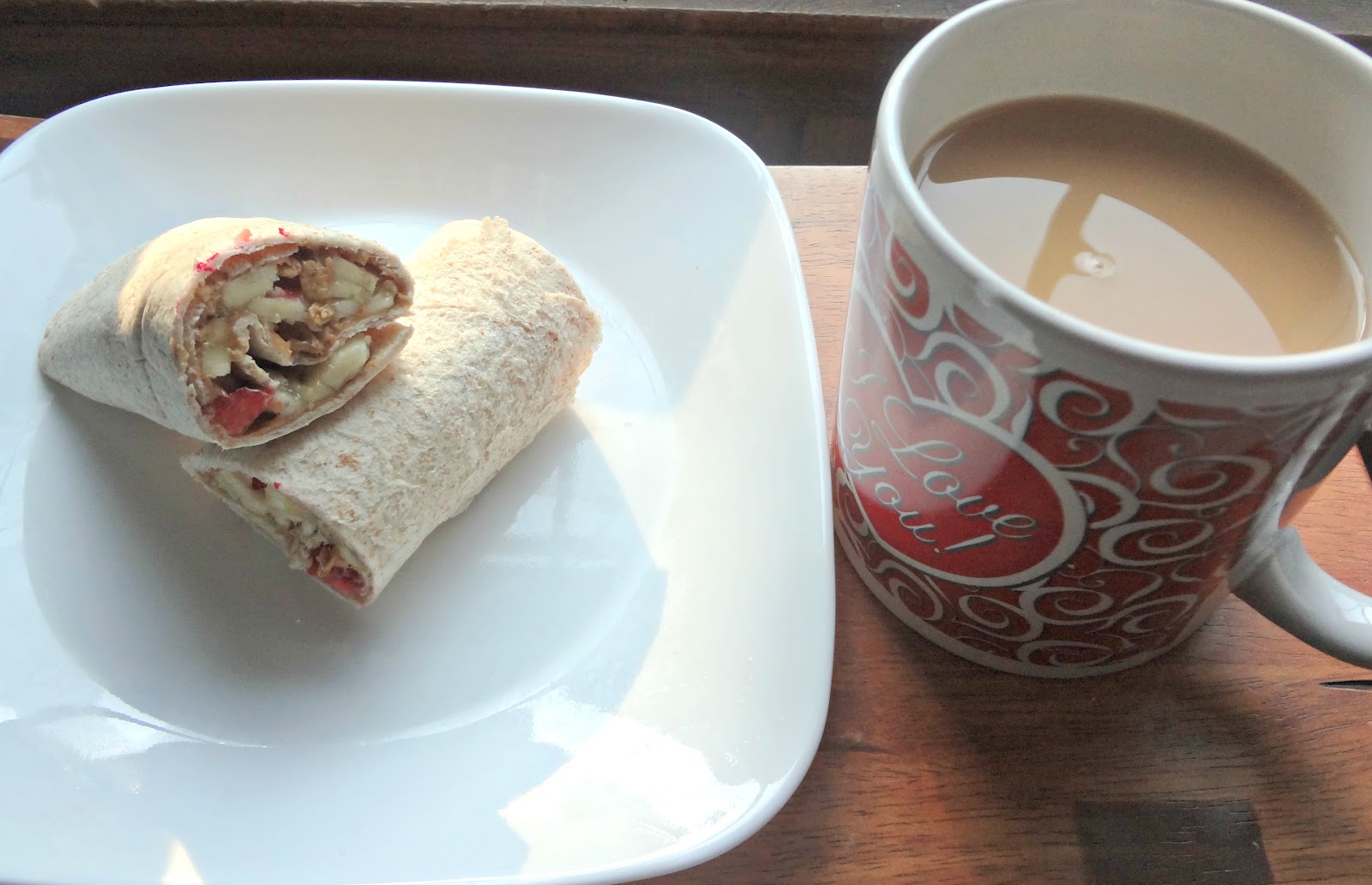 Attack of the Hungry Monster WIAW Breakfast Fruit Wrap