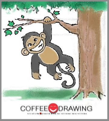 สอนเด็กวาดรูปลิง