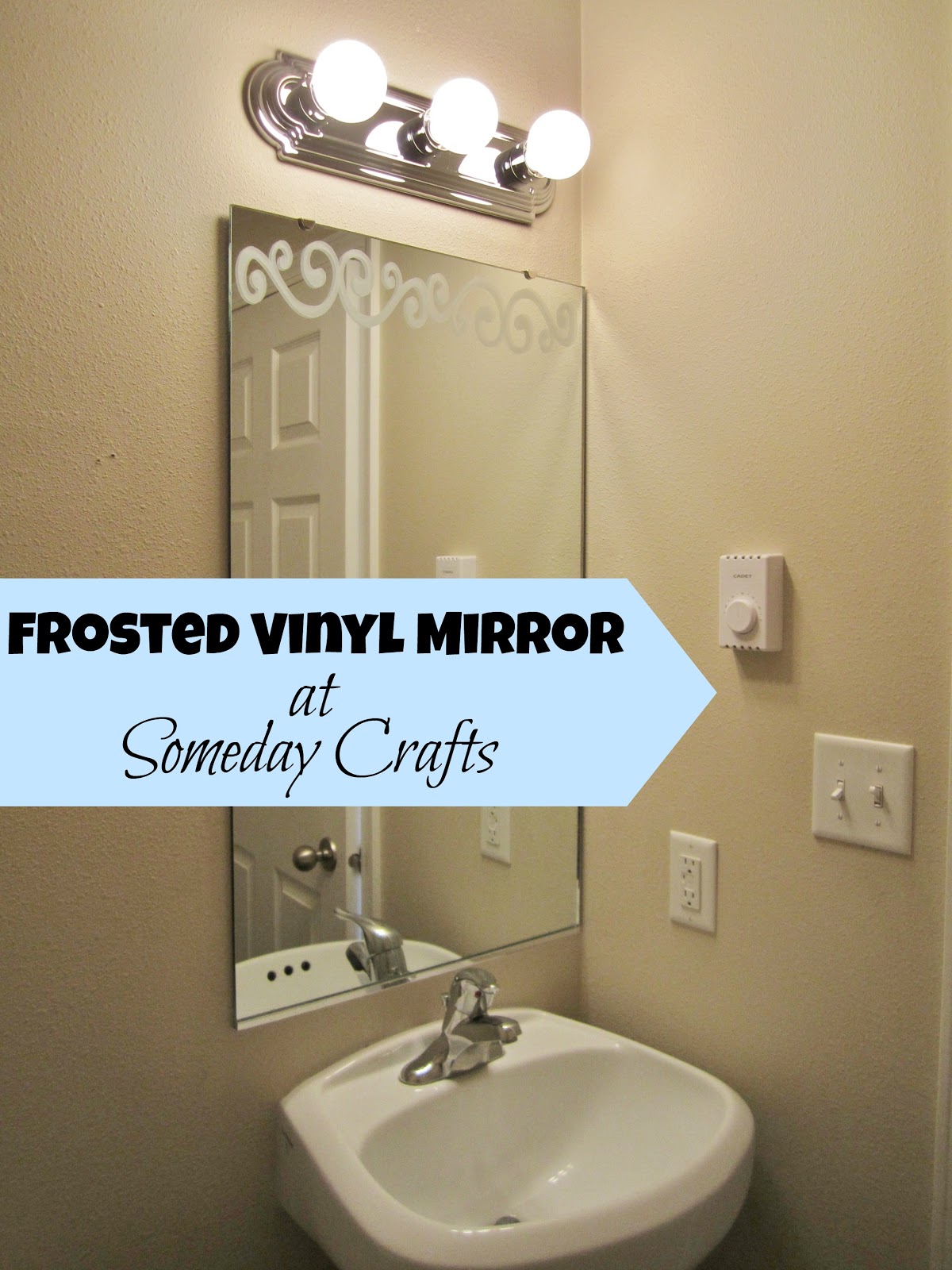 Someday Crafts Frosted Vinyl Mirror + Silhouette Giveaway & Promo!!