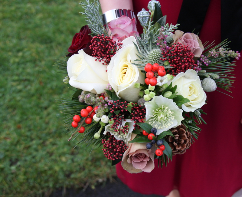 A Sneaky Peek at the Rustic Christmas Wedding Day of Sarah & Brendon at