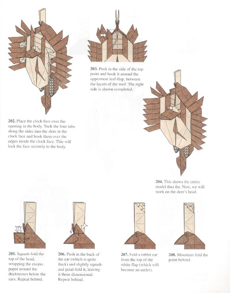 El arte del Origami Black Forest Cuckoo Clock