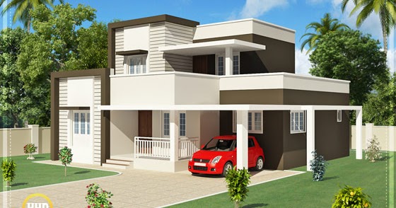 Contemporary Kerala home design - 1800 Sq.Ft. | Indian Home Decor