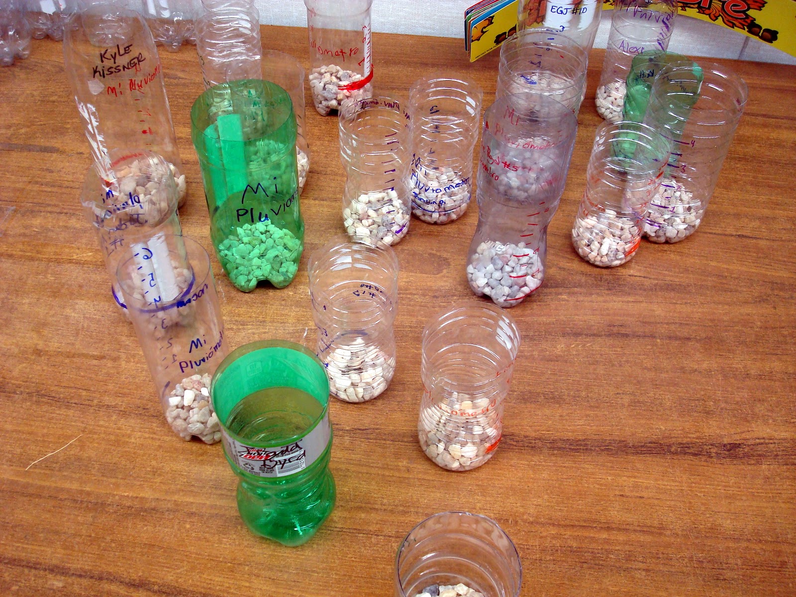 The Green Classroom Soda Bottle Rain Gauges (Catchers)