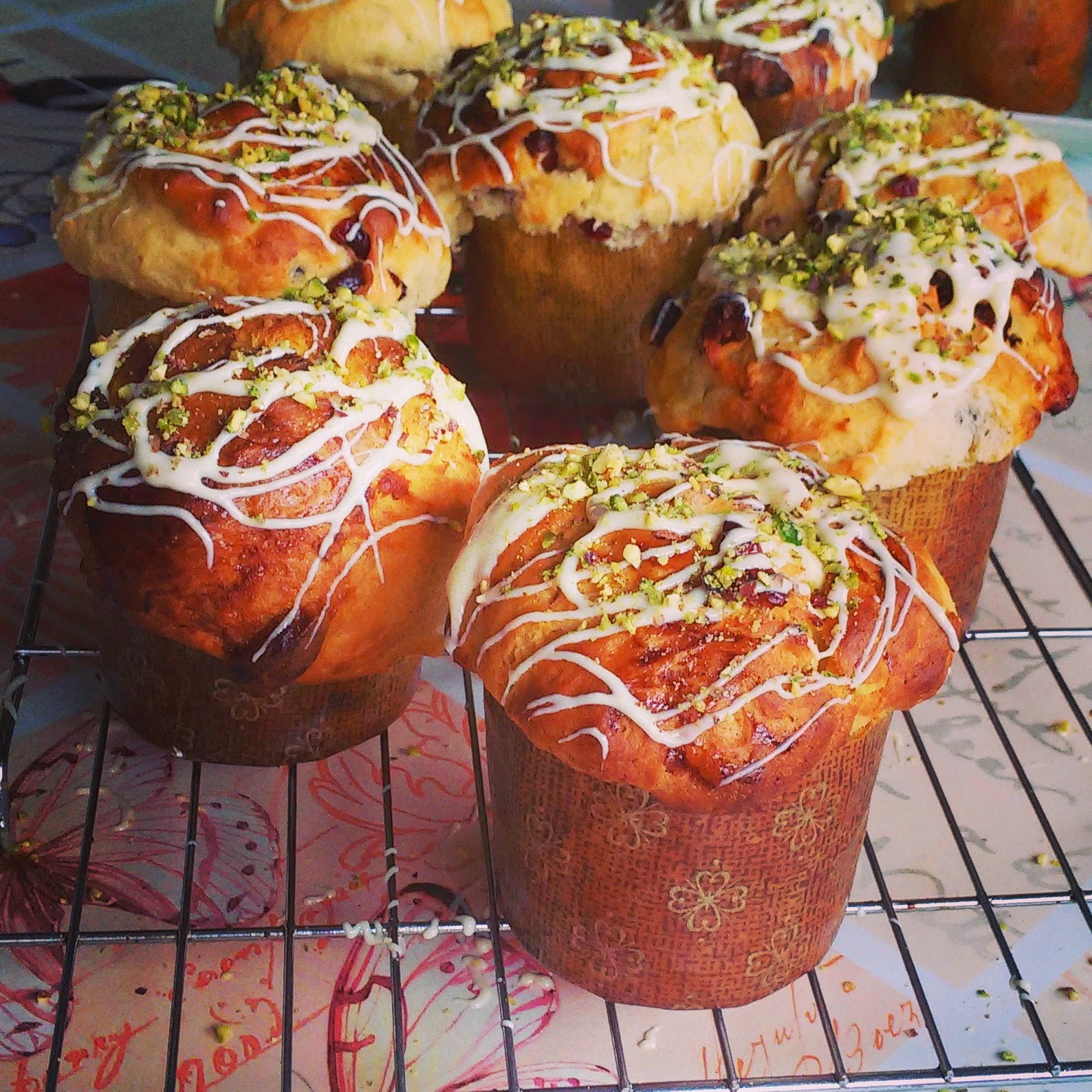 Mini Panettone Con Arándanos Y Chocolate Blanco
