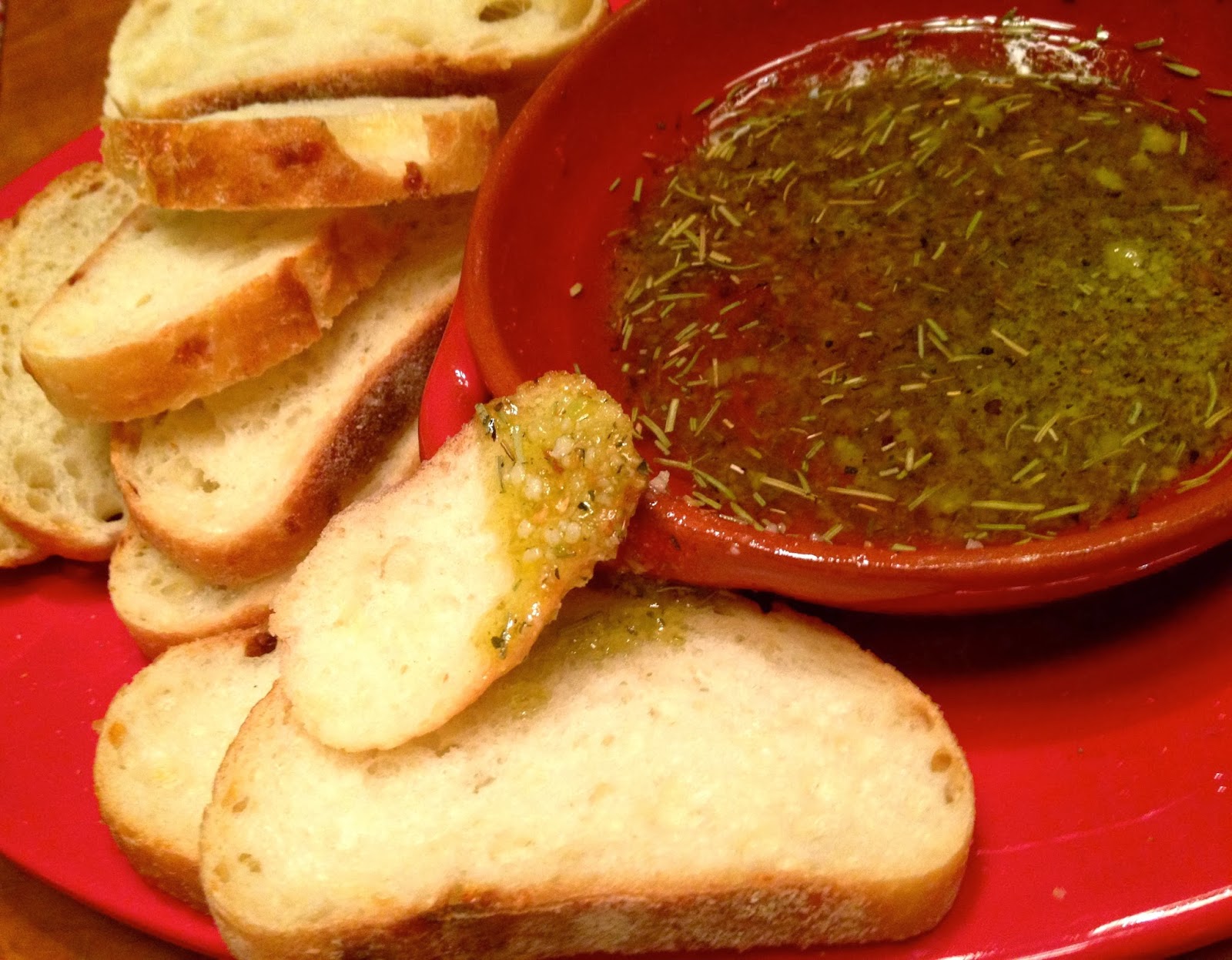 A Southern Soul Garlic Infused Dipping Oil for Bread
