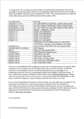 FOIA Reply (2) MoD 9-11-2014 FOIA Reply (2) MoD 9-11-2014
