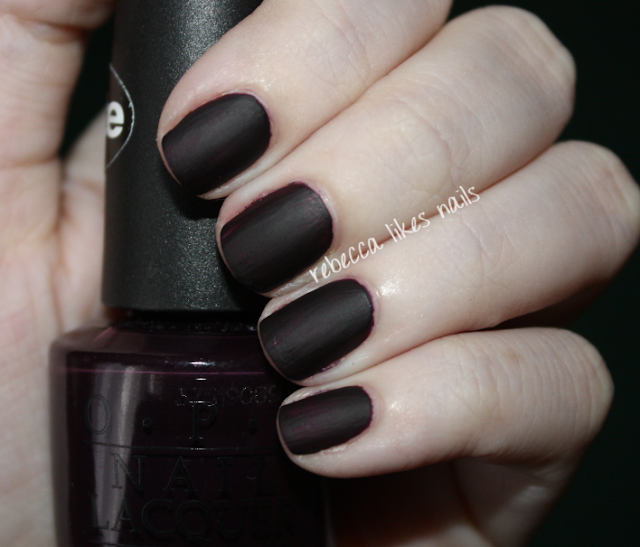 rebecca likes nails OPI Lincoln Park After Dark Matte