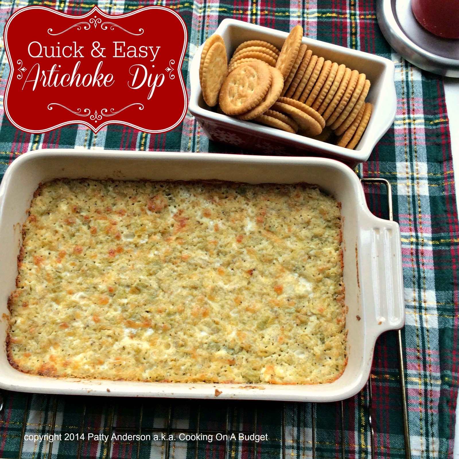 Cooking On A Budget Quick and Easy Creamy Artichoke Dip