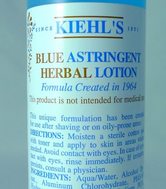 PRODUCT SPOTLIGHT KIEHL'S BLUE ASTRINGENT HERBAL LOTION The Beauty