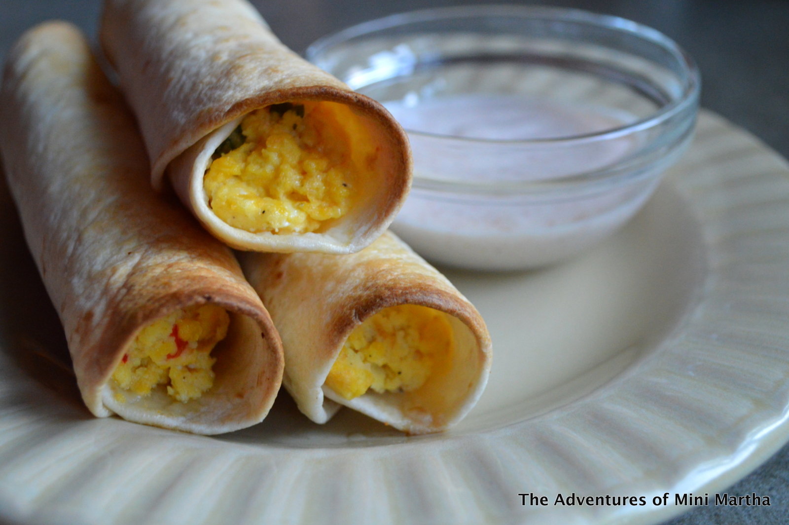 The Adventures of MiniMartha Baked Breakfast Taquitos with ChiliLime