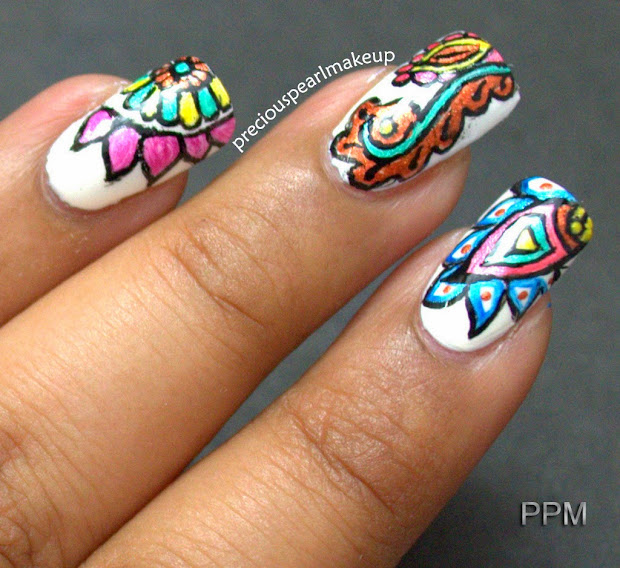 preciouspearlmakeup henna inspired