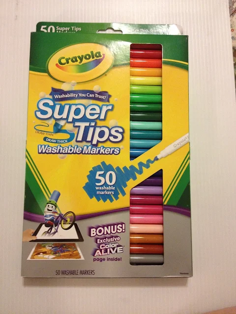 Crayola Markers, washable markers, waterbased mar4kers, art supply review, Nattosoup