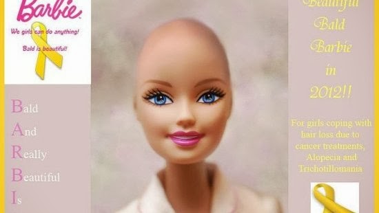 Bald Barbie Raise Awareness for Childhood Cancers