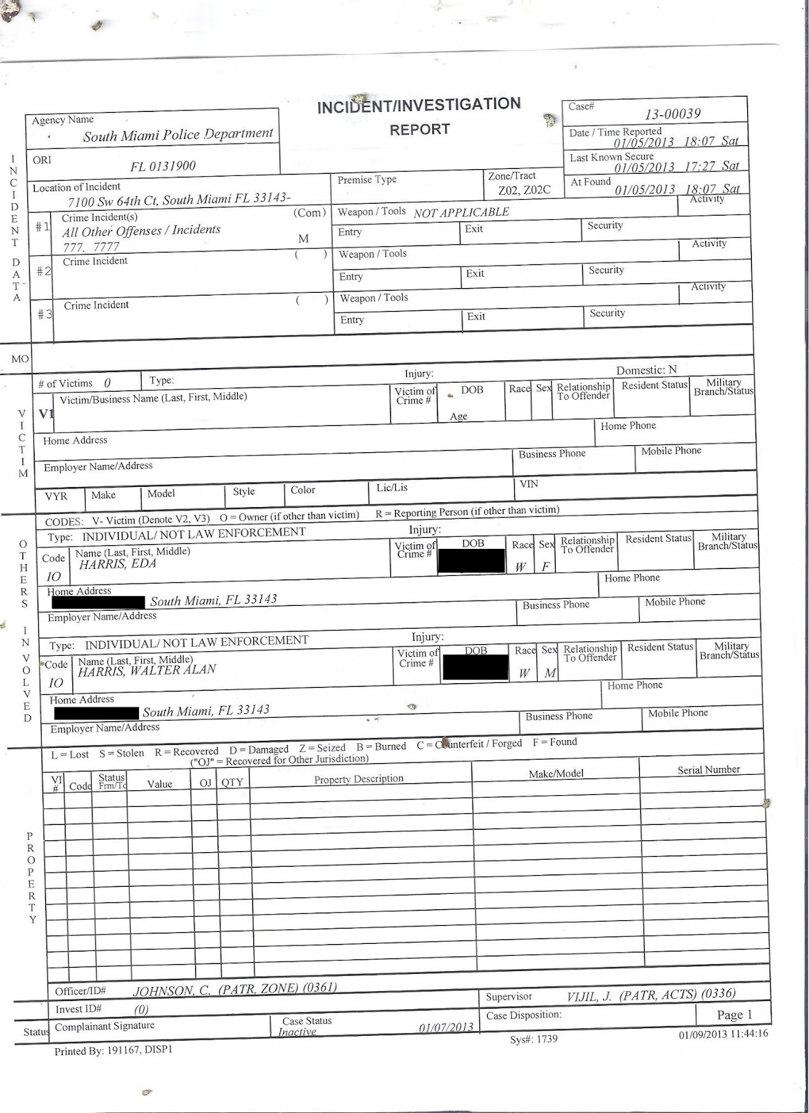 miami dade police report