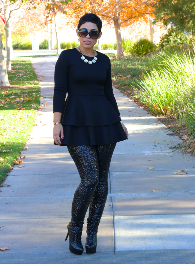 Daytime Glam! DIY Top & Sequin Leggings Fashion, Lifestyle, and DIY