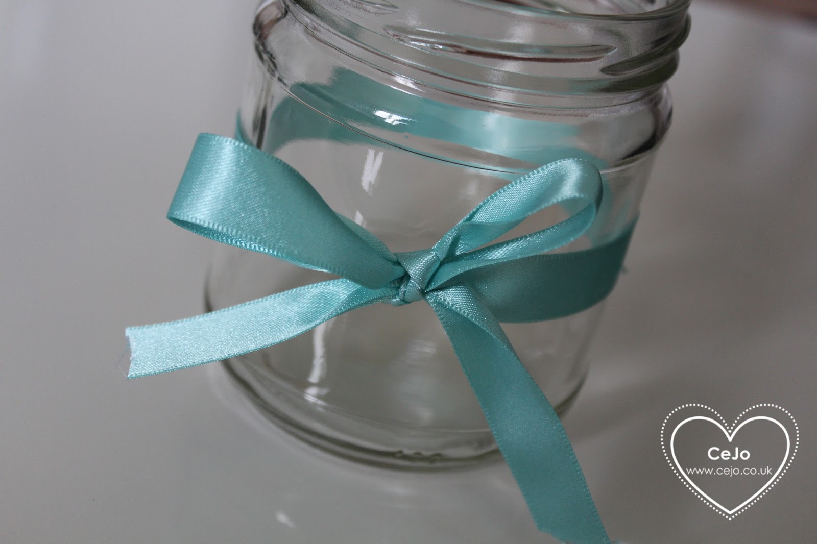 jar with ribbon