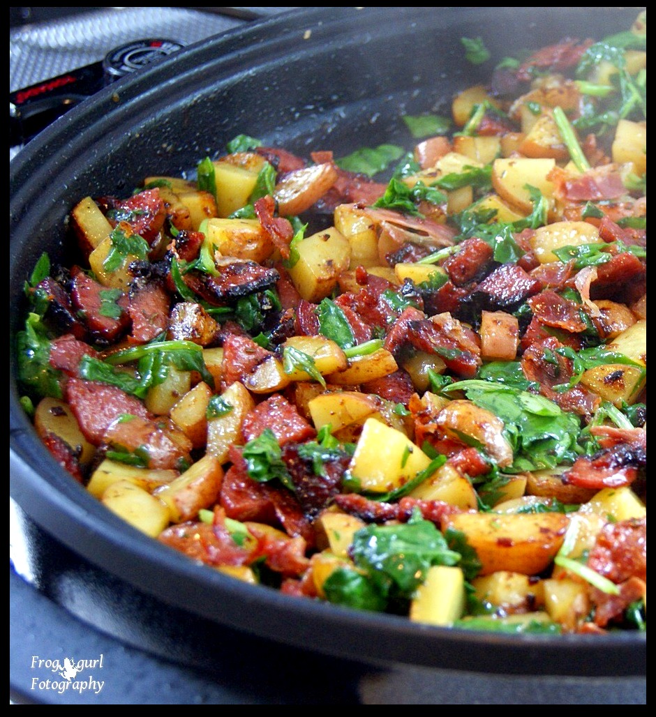 Home Cooking with Sonya Potato Kielbasa Skillet